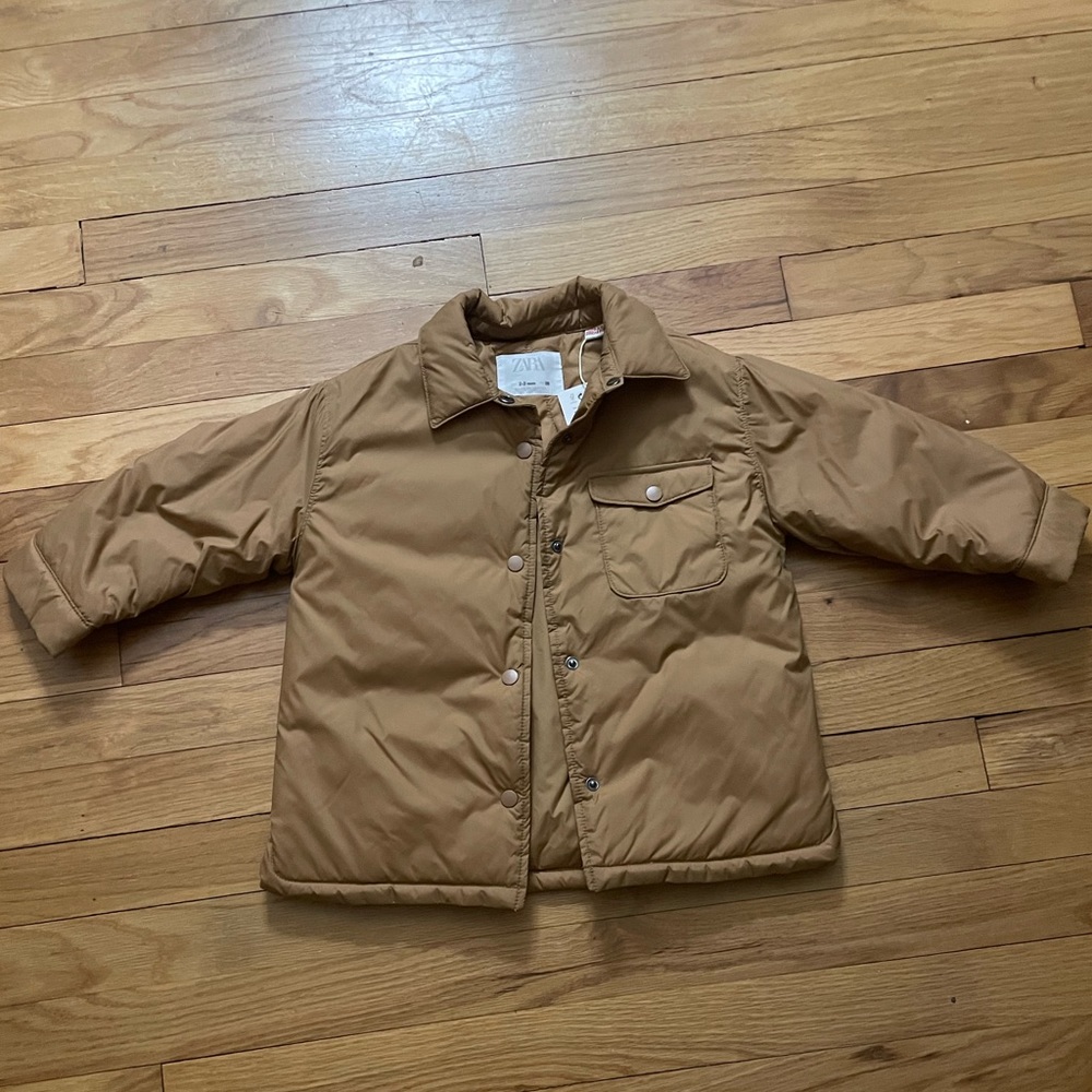 Nylon Overshirt Caramel Jacket Toddler Kids